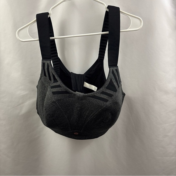 Livi Lane Bryant Max Support Underwire Gray Black Sports Bra 44DDD High Impact - Picture 2 of 12